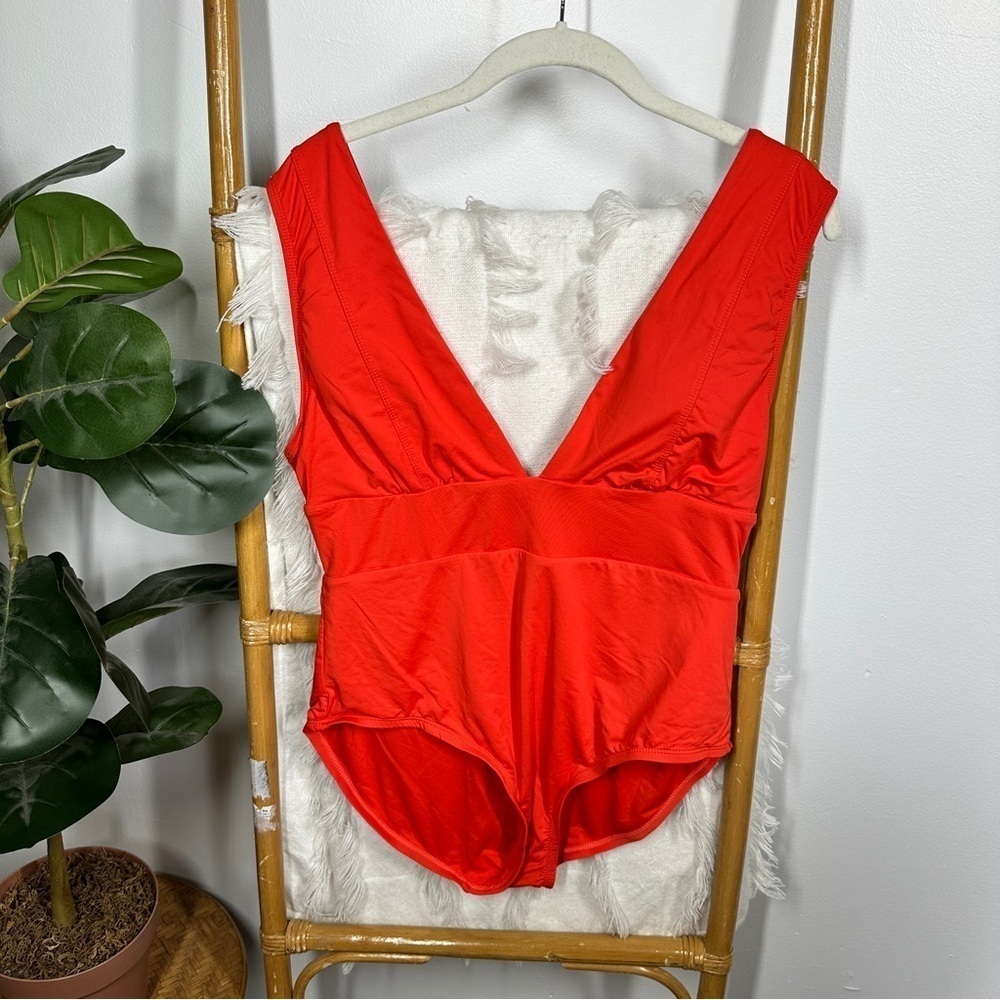 Andie The Mykonos One Piece Cherry Red Swimsuit sz XL
